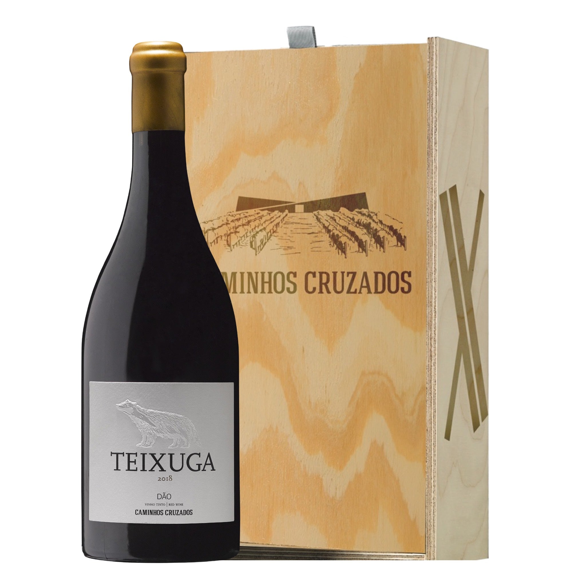Caminhos Cruzados Teixuga Red 2018 - Wooden box 3x